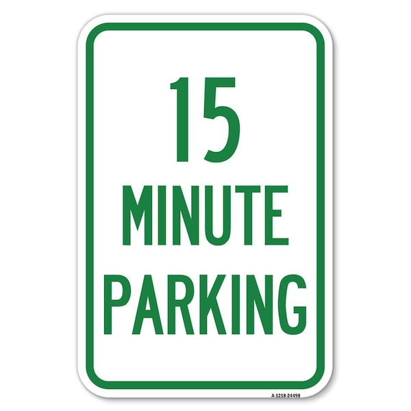 Signmission 2 Hour Parking-Parking for Customers Only Heavy-Gauge Aluminum Sign, 12" x 18", A-1218-24498 A-1218-24498 - main